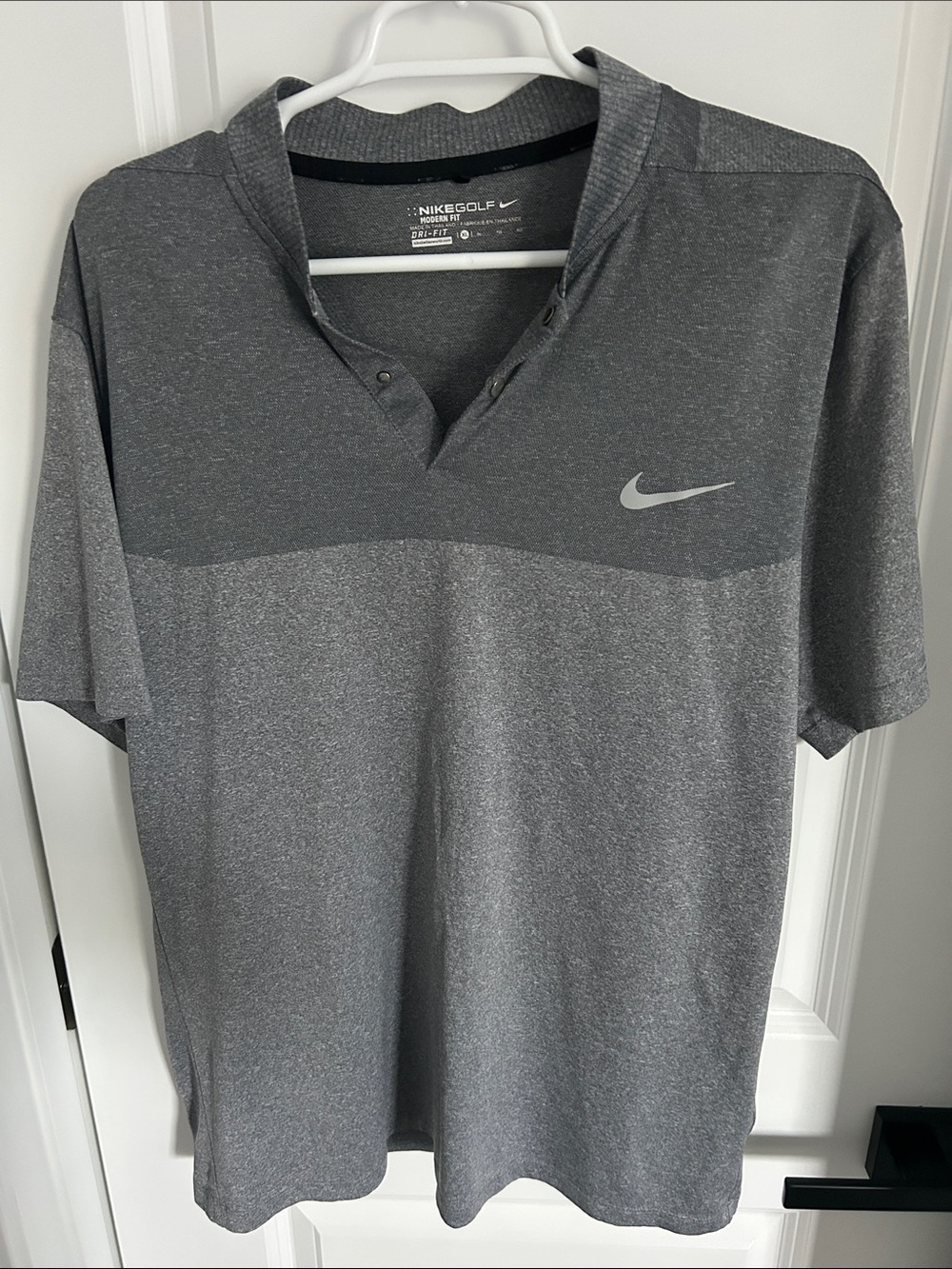 Nike Men’s Heather Gray Golf Polo - Short Sleeve